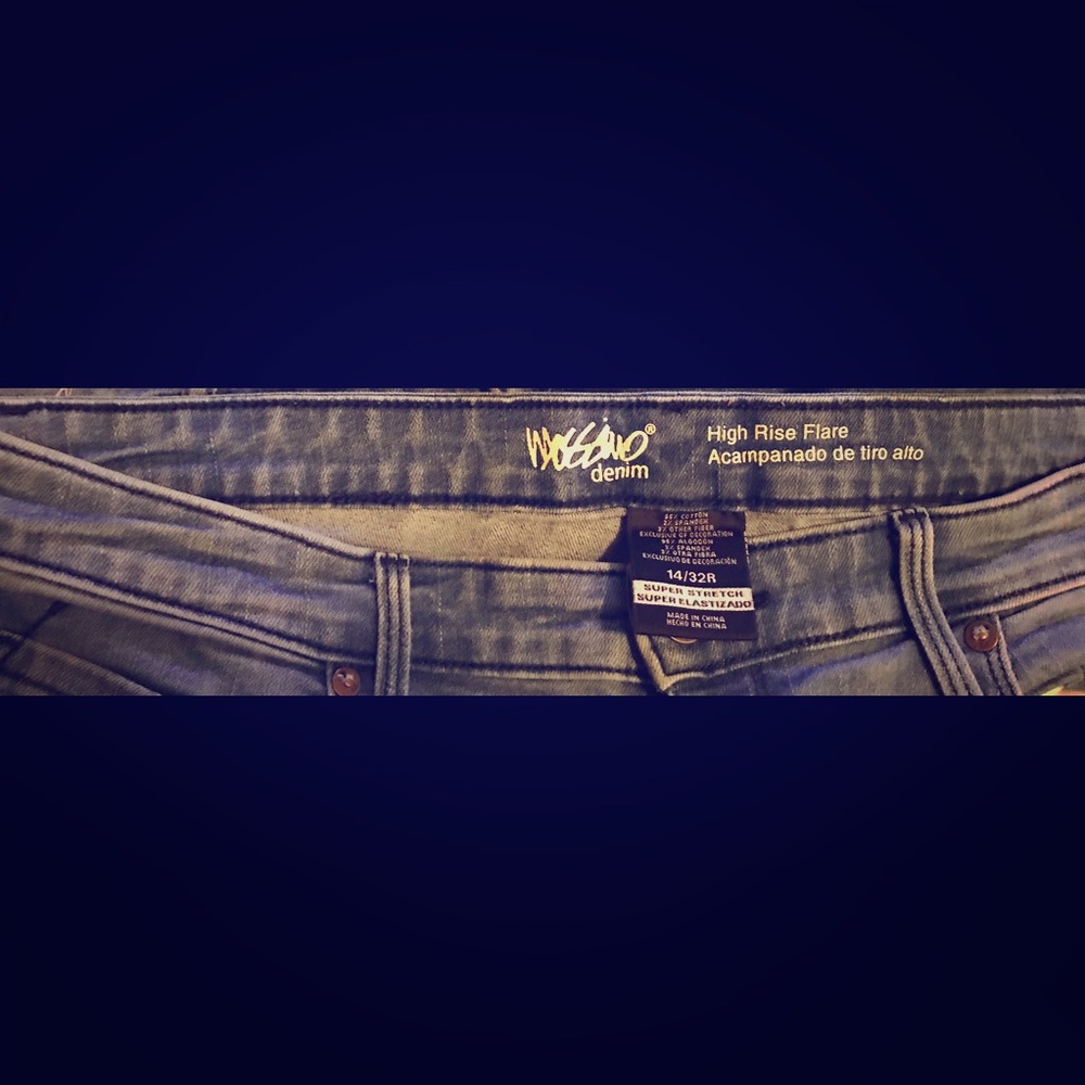 Size 14 high rise flare Mossimo Jeans